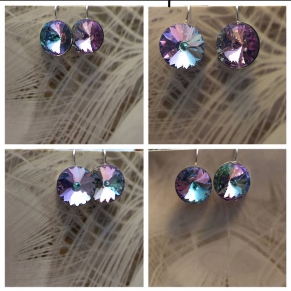 Host Pick Preciosa Vitrail Light crystal earrings - Picture 2 of 5